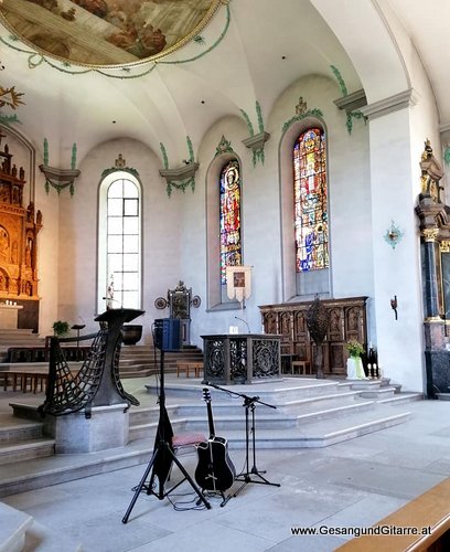 Kirche Hohenems Tauffeier Taufmusik Sängerin Musik Taufe Vorarlberg