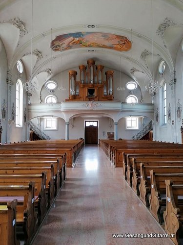 Kirche Koblach Tauffeier Taufmusik Sängerin Musik Taufe Vorarlberg